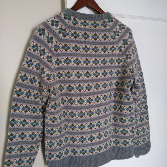 Lambswool Fair Isle Sweater with Argyle - Picture 4 of 7